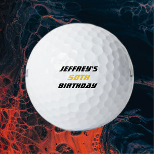 Personalisierter Golfball, 50. Geburtstag Golfball