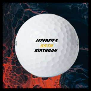 Personalisierter Golfball, 55. Geburtstag Golfball
