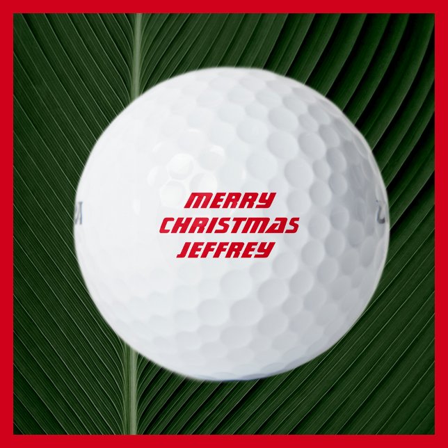 Personalisierter Golfball, Frohe Weihnachten Golfball (Von Creator hochgeladen)