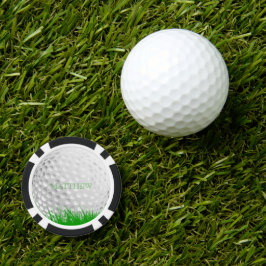 Personalisierter Golfball in Grass Marker Pokerchips