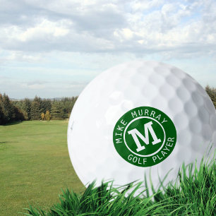 personalisierter Golfball mit grüner Monografie