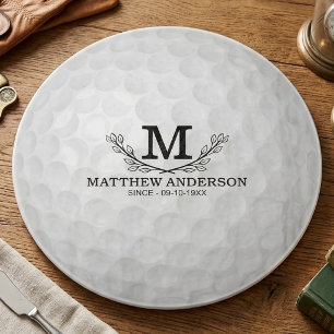 Personalisierter Golfball-Mustername Monogramm Alt Schneidebrett