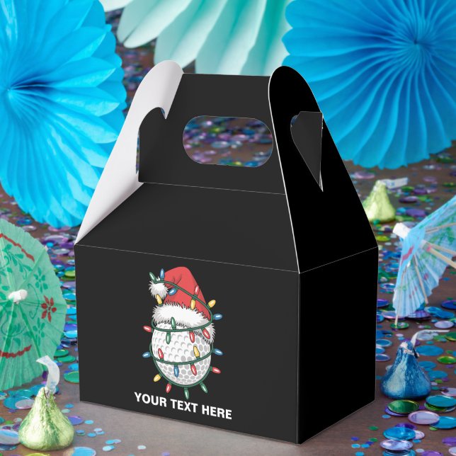 Personalisierter Golfball-Santa-Hut Weihnachtsbele Geschenkschachtel (Party)