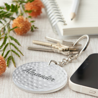 Personalisierter Golfball Schlüsselanhänger