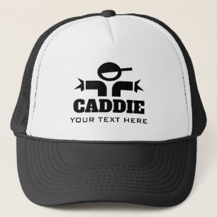Personalisierter Golfcaddie-Hut mit individuelle N Truckerkappe