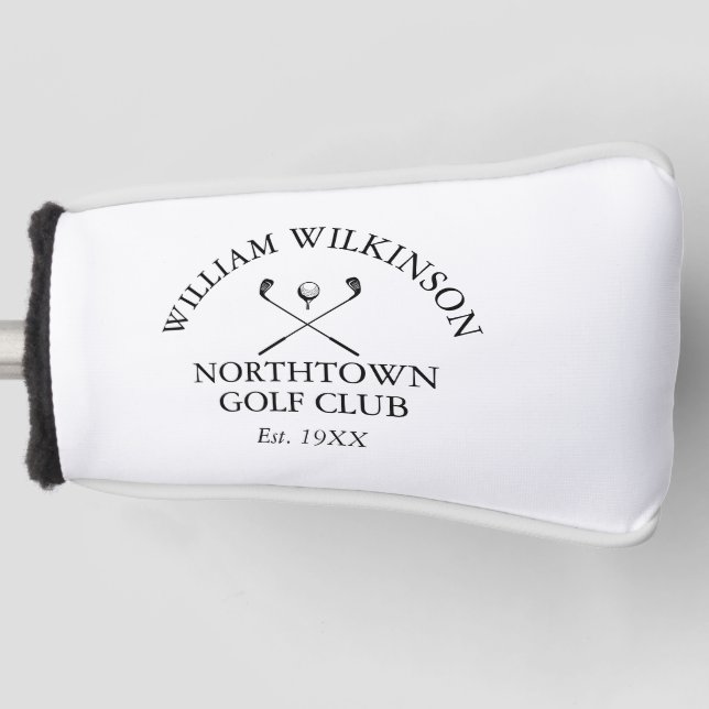 Personalisierter Golfclub und Name des Mitglieds Golf Headcover (Vorderseite)