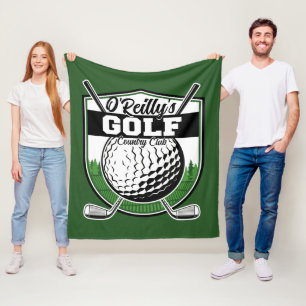 Personalisierter Golfer Player Pro Golf Country Cl Fleecedecke