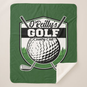 Personalisierter Golfer Player Pro Golf Country Cl Sherpadecke