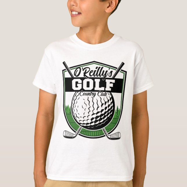 Personalisierter Golfer Player Pro Golf Country Cl T-Shirt (Vorderseite)