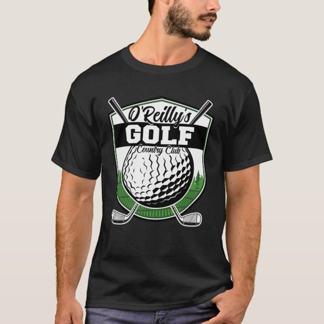 Personalisierter Golfer Player Pro Golf Country Cl T-Shirt (Vorderseite)