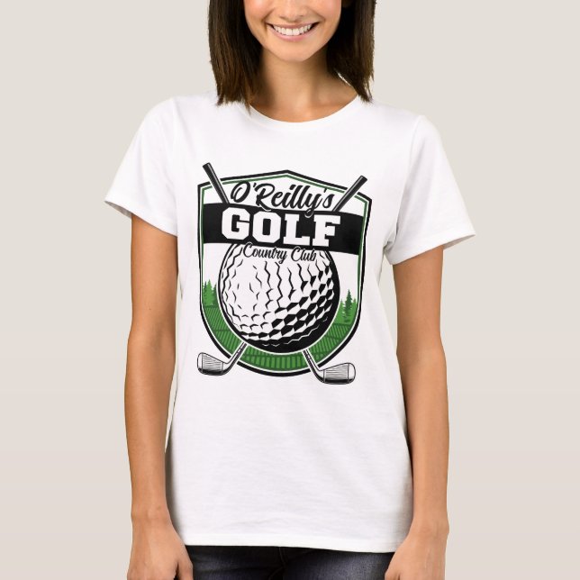 Personalisierter Golfer Player Pro Golf Country Cl T-Shirt (Vorderseite)