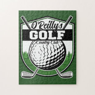 Personalisierter Golfer Spieler Pro Golf Country C Puzzle