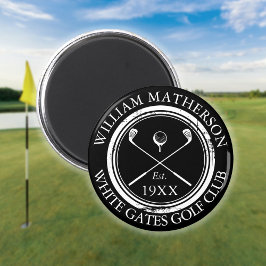 Personalisierter Golfklub Name Golf Alter Briefmar Magnet