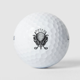 Personalisierter Golfplatz Ball T-Shirt Club Indiv