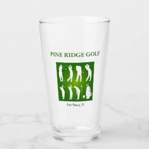 Personalisierter Golfplatz Glass Tumbler