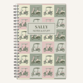 Personalisierter Golfplatz Notizbuch