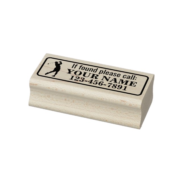 Personalisierter Golfschläger Gummistempel (Stempel)