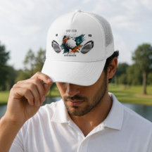 Personalisierter Golfschläger Name Custom Trucker