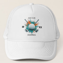 Personalisierter Golfschläger-Name Custom Trucker Truckerkappe