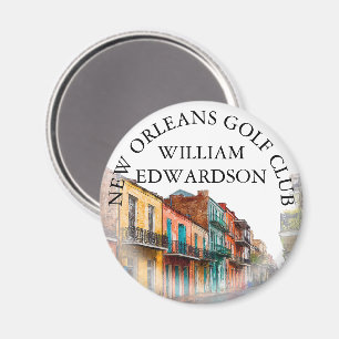 Personalisierter Golfschlägername der New Orleans Magnet