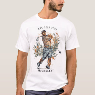 Personalisierter Golfschlägername Klassisch T-Shirt
