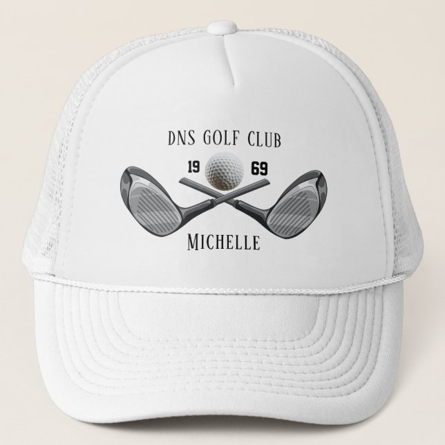 Personalisierter Golfschlägername Klassisch Truckerkappe (Vorderseite)