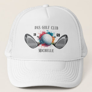 Personalisierter Golfschlägername Klassisch Truckerkappe