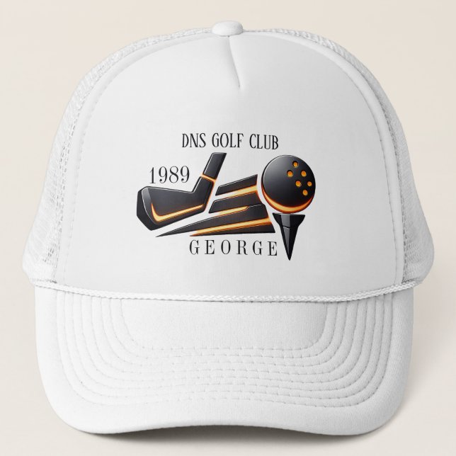 Personalisierter Golfschlägername Klassisch Truckerkappe (Vorderseite)