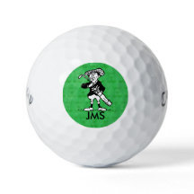 Personalisierter Golfspieler Cartoon