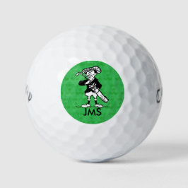Personalisierter Golfspieler Cartoon Golfball