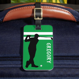 Personalisierter Golfwagen | Golfer Green Travel Gepäckanhänger