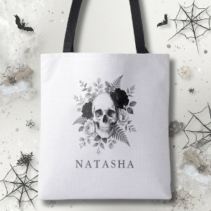 Personalisierter gotischer Totenkopf Halloween