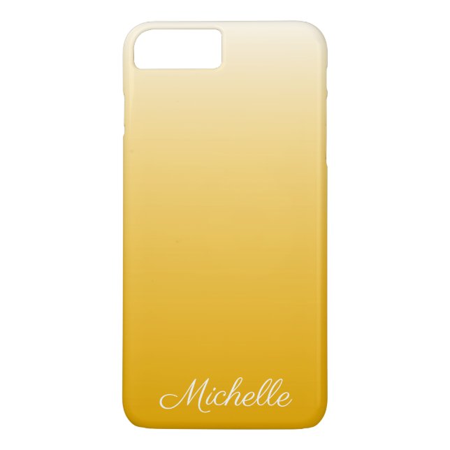 Personalisierter Gradient Ober gelb Case-Mate iPhone Hülle (Rückseite)