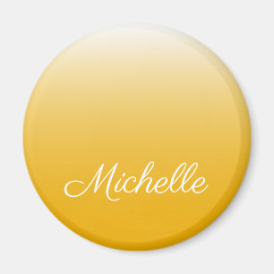Personalisierter Gradient Ober gelb Magnet