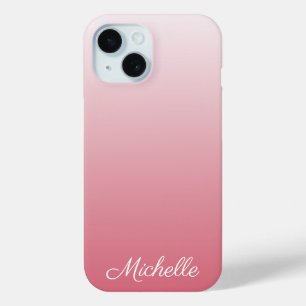 Personalisierter Gradient Ober Lachs Rosa Case-Mat Case-Mate iPhone Hülle
