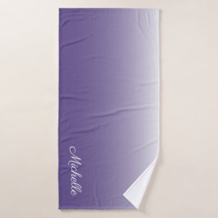 Personalisierter Gradient ombre Ultra Violet Badehandtuch