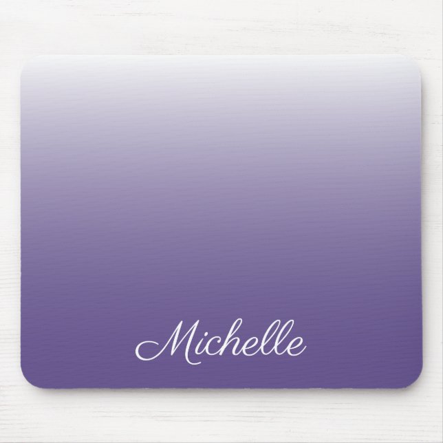 Personalisierter Gradient ombre Ultra Violet Mousepad (Vorne)