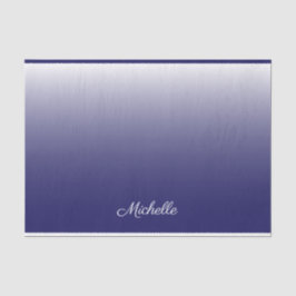 Personalisierter Gradientenblau Seidenpapier