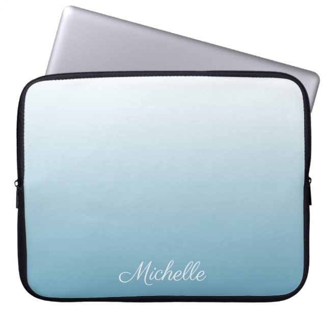 Personalisierter Gradientengel Laptopschutzhülle (Vorderseite)