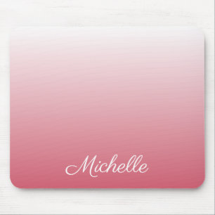 Personalisierter Gradientenrosa Mousepad