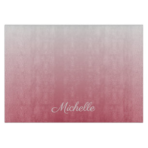 Personalisierter Gradientenrosa Schneidebrett