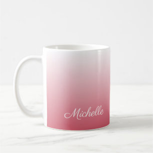 Personalisierter Gradientenrosa Tasse