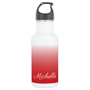 Personalisierter Gradientenrot Edelstahlflasche
