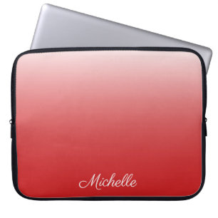 Personalisierter Gradientenrot Laptopschutzhülle