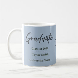 Personalisierter Graduierten-Mug – Eleganter Schri Kaffeetasse