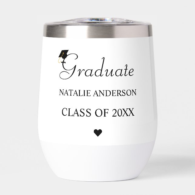 Personalisierter Graduierten-Tumbler Abschlussklas (Vorderseite)