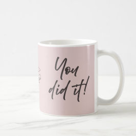 Personalisierter Graduiertenbecher – Eleganter Sch Kaffeetasse