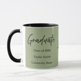 Personalisierter Graduiertenbecher – Eleganter Sch Tasse