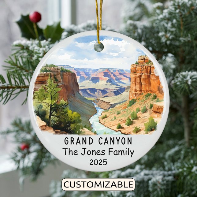 Personalisierter Grand Canyon Ornament, Arizona Keramik Ornament (Von Creator hochgeladen)