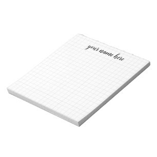 Personalisierter Graph Paper Editor Notizblock